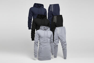 3 Sets Men's Casual Sports Hoodies Blouse And Pants