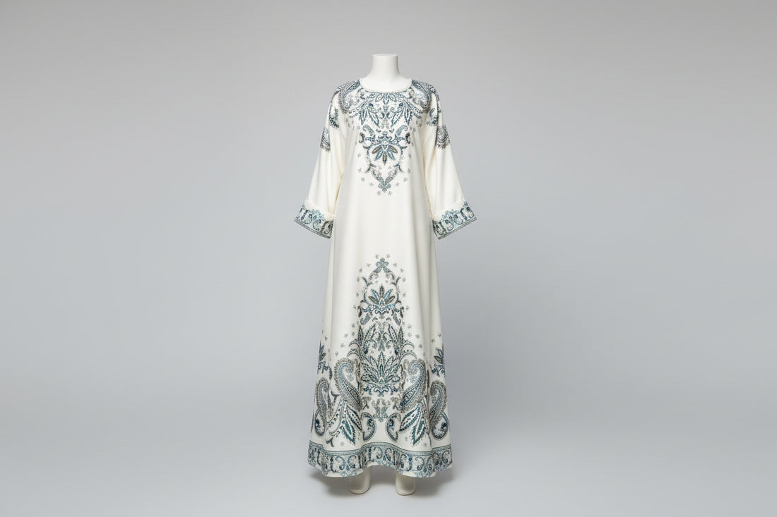 Muslim Robe Printed Dubai Women's Clothing Dress