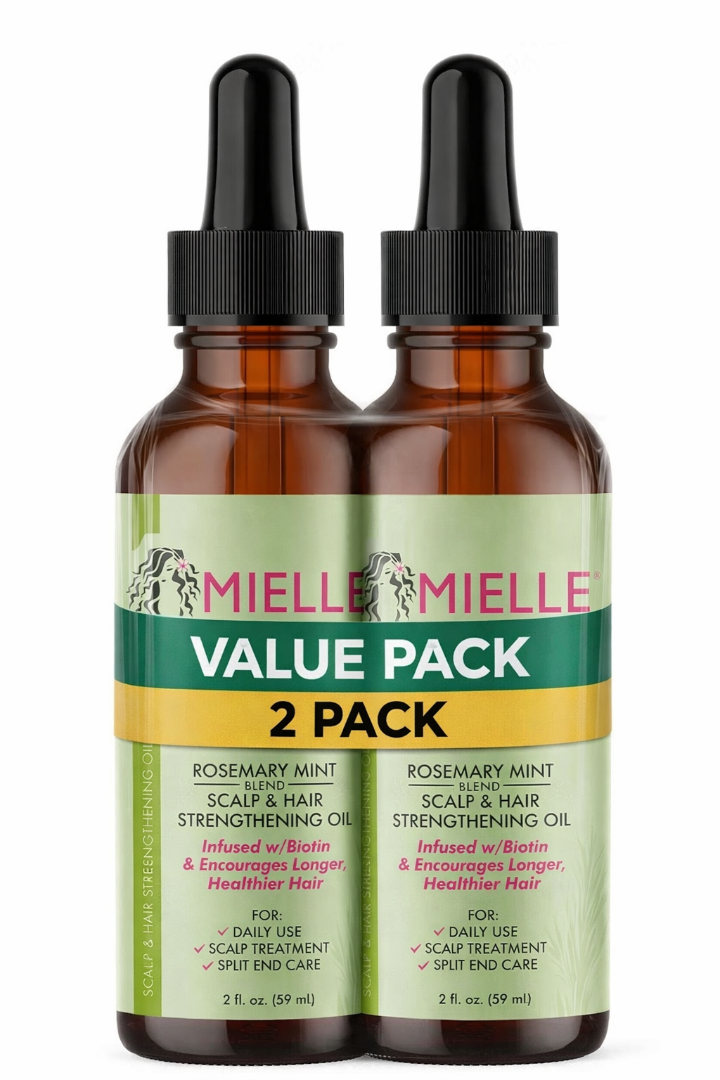 Rosemary Mint Scalp & Hair Strengthening Oil Infused W/Biotin