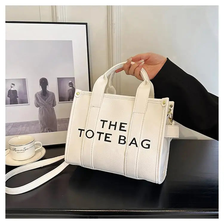 Faionable Large Capaci Tote Bag Women's Crossbody oulder Bag Sli 2024 New Handbag Digital Brand PU Leather