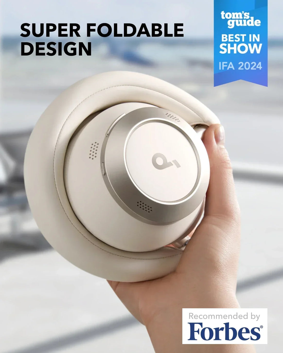 100% Original Soundcore Space One Pro Headphones AANC Earphone Bluetooth 80H Wireless Bluetooth Headphones Wireless Earphones